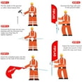 thumbnail image 5 of Dispensary Feather Flag Pole Kit, 8FT Advertising Swooper Flag with Ground Stake for Dispensary Business 2Pack, 5 of 8