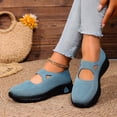 thumbnail image 2 of Rokment Womens Vintage Athletic Orthopedic Arch Support Walking Sneakers Comfortable Stretchy Solid Knit Platform Slip on Nursing Tennis Shoes, 2 of 6