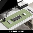 thumbnail image 2 of Large Mouse Pad, Desk Pad, XXL XL Extended Gaming Mouse Pad, Desk Mat for Office & Home, Long Keyboard Mat, Huge Mouse Pad, Desktop Full Cover 31.5 x 11.8 Inches, Minimalist Green Leaf, 2 of 6