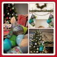 thumbnail image 7 of Lsque 18 Inches Easter Egg1 Pattern Christmas Stockings Hanging Ornaments,Knitted Xmas Fireplace Hanging Stocking,Holiday Decoration, 7 of 7