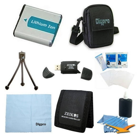 Special Loaded Value NB-9L Battery Kit for Canon Elph 510 HS & SD4500 - Includes NB9L 1000MAH LI-ION Battery, Carrying Case, USB 2.0 Card Reader, Mini Tripod, 3 Card Memory Card Wallet, Cleaning Clot