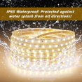 thumbnail image 5 of Tira LED 3M, tira LED muy brillante de 220v con interruptor, 5050 IP65 a prueba de agua, blanco cálido Zhivalor BST3056497, 5 of 5