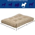 thumbnail image 4 of Cama para mascotas, cama de lujo para perros y gatos, ideal para jaulas de perros, lavable a máquina y apto para secadora, Mocha, 76.2 cm, 4 of 6