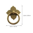 thumbnail image 3 of Supvox Golden Copper Cabinet Knobs Decorative Drawer Handles for Wardrobe Furniture 2 Pieces, 3 of 9