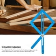 thumbnail image 5 of Premium Corner Angle Finder, Corner Angle Finder Tool, Stainless Steel Precision 10°-170° Measurement Miter Saw Protractor Bevel Gauge Tool (Blue), 5 of 8