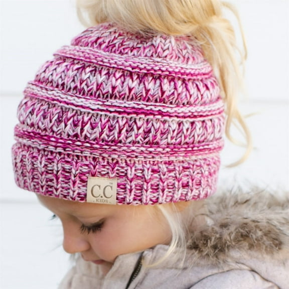 CC Kids Multi-Toned Ponytail Beanie