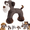Monkey, variant on Linen Safari Companions Squeaky Dog Toy - Durable Chew Toys for Large Dogs, Interactive Linen Play for Aggressive Chewers, Soft Anxiety Companion to Relieve Boredom & Stress (Dog)