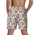 thumbnail image 4 of Uemuo Flower Pattern Mens Swim Trunks Quick Dry Board Shorts with Mesh Lining, Stretch Beach Shorts Quick Dry No-Chafing Board Shorts-Small, 4 of 9