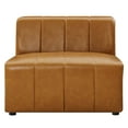 thumbnail image 5 of Modway Bartlett Tufting Faux Leather Upholstered Armless Chair in Tan, 5 of 8