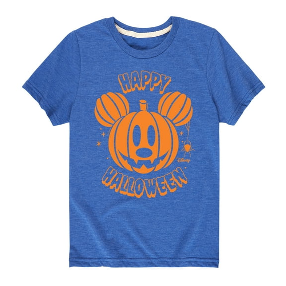 Mickey & Friends - Mickey Pumpkin - Toddler And Youth Short Sleeve Graphic T-Shirt