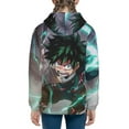 thumbnail image 3 of My Hero Academia Hoodie 3D Print Pullover Hooded Long Sleeve Sweatshirts Tops Blouse with Pocket for Boys Girls Large, 3 of 7
