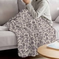 thumbnail image 3 of Purple Floral Blanket Soft Cozy Warm Throw Blanket for Couch, Plush Fuzzy Flannel Fleece Blankets for Sofa, Spring Plants Flowers Vintage Rustic Bed Blankets Lightweight Gifts for Women, 50"x80", 3 of 9