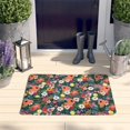 thumbnail image 2 of Pioneer Flower Floral Print Flannel Non Slip Door Rugs,Washable Door Mats Indoor,Decorative Door Mats,Dirt-Resistant and Absorbent Doormat for Entrance,Bedroom,Kitchen,Bathroom,23.5"x16", 2 of 5