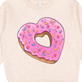 thumbnail image 3 of Inktastic Heart Shaped Donut with Pink Icing and Sprinkles Toddler Sweatshirt, 3 of 4