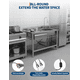 thumbnail image 5 of Yeshouse Fregadero de acero inoxidable de 39", fregadero independiente comercial con grifo extraíble, cubeta individual resistente para cocina, lavandería, restaurante e interiores, 5 of 5