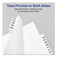 thumbnail image 2 of Preprinted Legal Exhibit Side Tab Index Dividers, Avery Style, 26-Tab, Exhibit A - Exhibit Z, 11 X 8.5, White, 1 Set, (1370) | Bundle of 10 Sets, 2 of 6