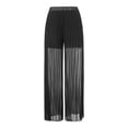 thumbnail image 6 of Qmyliery Women’s Casual Wide Leg Trousers  High Waist Pleated Long Pants with Pockets, 6 of 9