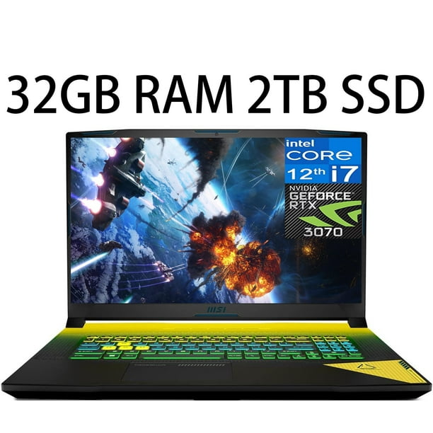 MSI Crosshair 17 Gaming laptop,12th Gen Intel Alder Lake Core i7-12700H 14  Cores, RTX 3070, 32GB DDR4 1TB PCIe SSD, 17.3