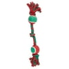 Holiday Time Rope and Tennis Ball Dog Toy
