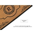 thumbnail image 7 of A1HC 36"x72" Natural Coir Monogrammed Doormat with PVC Backing, Heavy Duty Anti-Shed Front Door Mat, Easy to Clean Entry Rug, 7 of 7