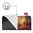 thumbnail image 2 of Horror Orange Pumpkin Spooky Halloween Mailbox Cover,Magnetic 18x21 Inch Mailbox Wrap Water Proof Reusable Halloween Post Letter Box Covers for Yard Farmhouse Decorative, 2 of 5