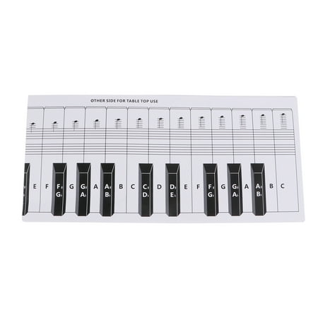 

88 Key Keyboard Piano Finger Simulation Practice Guide Teaching Aid Note Chart