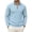 04#Light Blue, variant on Mens Half Zip Stand Collar Knitted Pullover Sweaters, Diamond Jacquard Quarter Zip Long Sleeve Sweater with Leather Zipper Tab for Daily Wear White M