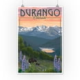 thumbnail image 3 of Durango, Colorado, Bear and Spring Flowers (12x18 Wall Art Poster, Room Decor), 3 of 3