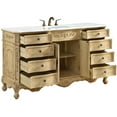 thumbnail image 6 of Elegant Lighting Vf10160-Vw Danville 60" Free Standing Single Basin Vanity Set - Off White, 6 of 7