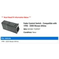 thumbnail image 2 of Fader Control Switch - Compatible with 1998 - 2000 Nissan Altima 1999, 2 of 2