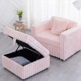 thumbnail image 5 of Modern Minimalist Soft Fabric Single Sofa 44.9" with Hydraulic Lift and Washable Cushions, 5 of 16