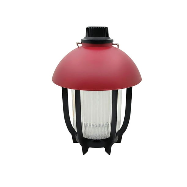 Soidarity Camping LED USB 1200mAh Carpa Luz Linterna al aire libre para camino Pesca Patio Jardín Ciclismo Decoraciones colgantes Estufas de camping Rojo Soidarity OD032219-01B