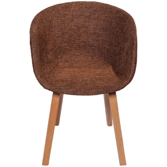 Silla Acojinada Con Apoya Brazos Para Hogar O Restaurante Marron Obscuro Manuel Delgado Manuel Delgado HFR-100016 Marron Obscuro