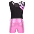 thumbnail image 4 of Sholeno Girls Gymnastics Leotards One-piece Sleeveless Dance Unitards Matching Shorts Set Activewear Leopard 8, 4 of 7