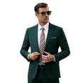 thumbnail image 4 of Fgnfyis Blazer for Men Modern Slim Fit Two Button Tailored Business Jacket for Formal Attire Jackets for Men Green XXXXXL, 4 of 4