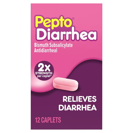 Pepto Bismol Diarrhea CAPLETS, Anti Diarrhea Medicine for Fast and Effective Diarrhea Relief, 12ct Anti Diarrheal (Best Anti Anxiety Medicine In India)