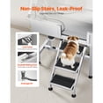 thumbnail image 3 of KFFKFF 34 Inch Stainless Steel Dog Washing Station, Pet Grooming Tub with Hot & Cold Faucet, Showerhead, Home Wash Sink,, Fits Small Cats and Dogs, Non-Slip Stairs (Right Door), 3 of 9
