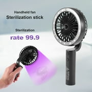 Angle View: Beauty And The Beast N53 Mini Portable Uv Sanitizer Handheld Uv Fan Disinfection for Home Travel Abs Pc