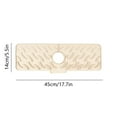 thumbnail image 3 of Leodye 1 PCS Faucet Mat for Kitchen Sink, Fast Self-draining, Kitchen Sink Splash Guard Silicone Sink Faucet Mat Splash Guard Kitchen Sink Area Tidy Draining Mat-17.72x5.51x0.79in, 3 of 9