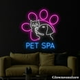 thumbnail image 3 of Glowneon Pet Spa Neon Light, Pet Paw Led Sign, Pet Grooming Led Light, Custom Welcome Open Pet Spa, 3 of 5