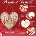 thumbnail image 3 of Valentine’S Day Wood Door Hanger,Classic Valentine’S Day Wood Sugar Door Sign,Country Wall Sign Decor for Window,Door,Porch,Romantic Home Decoration for Party,Anniversary, 3 of 7