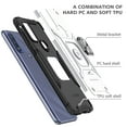 thumbnail image 2 of Motorola G Power 2022 Case, Moto G Pure Case, Moto G Play 2022/2023 Case, Rosebono Hybrid Case With Adjustable Integrated 360 Degree Rotating Ring Kickstand For Motorola G Power 2022 (Silver), 2 of 5