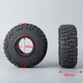 thumbnail image 3 of 4x All-Terrain Performance RC Car Wheel Tires 96g Weight, 48mm Width, Aggressive Grip Design Repair Accessory, 3 of 4