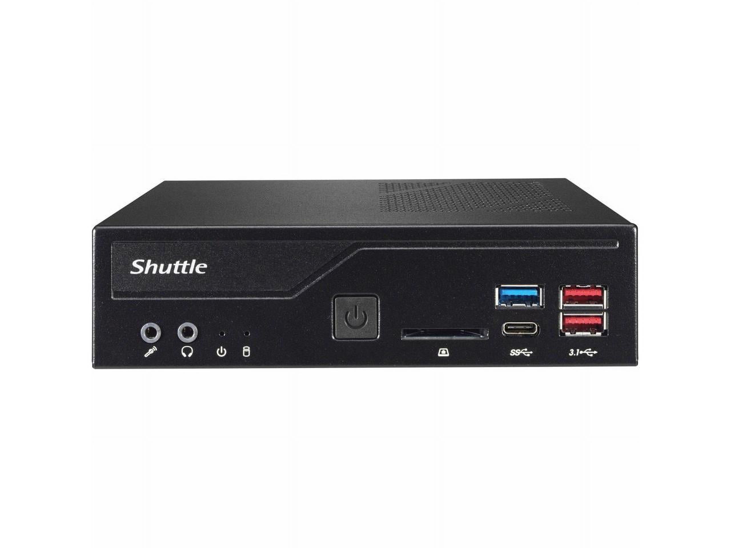 Shuttle XPC slim DH470 Barebone System - Slim PC - Socket LGA-1200 - 1 x Processor Support - TAA Compliant - Intel H470 Chip - 64 GB DDR4 SDRAM DDR4-2933/PC4-23466 Maximum RAM Support - 2 Total Mem... - image 4 of 9