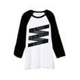 thumbnail image 1 of Easy Breezy Beautiful Clever Girl Unisex 3/4 Sleeves Baseball Raglan T-Shirt Tee White Black X-Small, 1 of 4