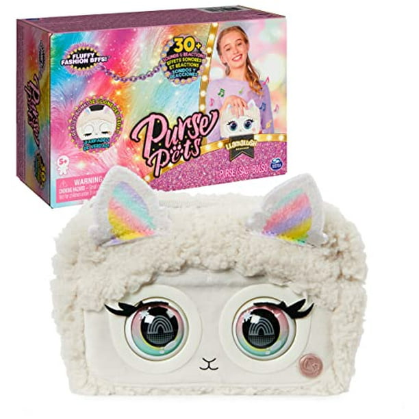  Purse Pets, Llamalush Interactive Pet and Handbag with over 30  Sounds and Reactions, Kids Toys for Girls Ages 5 and up : Toys & Games