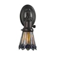 thumbnail image 4 of Meyda Tiffany 106004 Jeweled Peacock 4" Wide 1 Light Wall Sconce - Black, 4 of 4