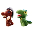 thumbnail image 3 of 2 marionetas de mano para niños, decorativas, para cumpleaños, cosplay, espectáculos y teatro. Dinosaurio y caballo, 3 of 7