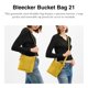 thumbnail image 3 of Bolso tipo saco Coach Bleecker 21 gamuza amarilla 21x22x12 cm, 3 of 6