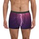 thumbnail image 1 of Balery Thunderstorm Violet Purple Calzoncillos bóxer para hombre, ropa interior de algodón suave y transpirable con cinturilla de nailon-Small, 1 of 5